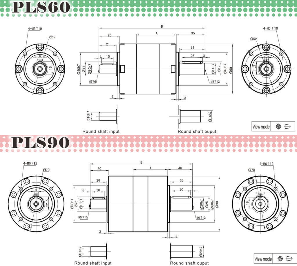 2 output shaft planetary drive gearbox