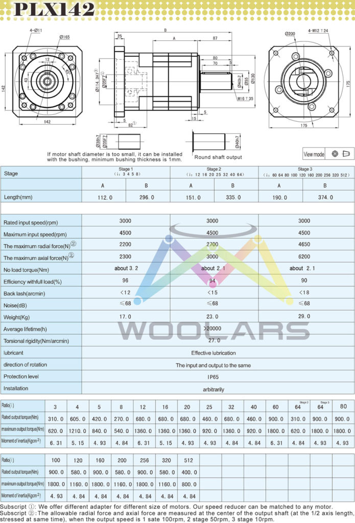 planetary gearbox for servo motor