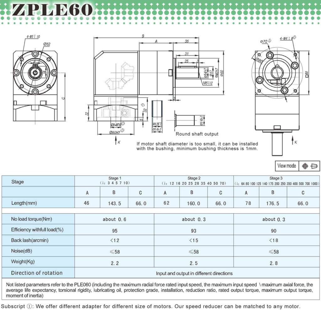 90° direction planetary gear reducer