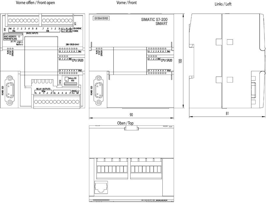 6ES72881SR20-0AA1 drawing