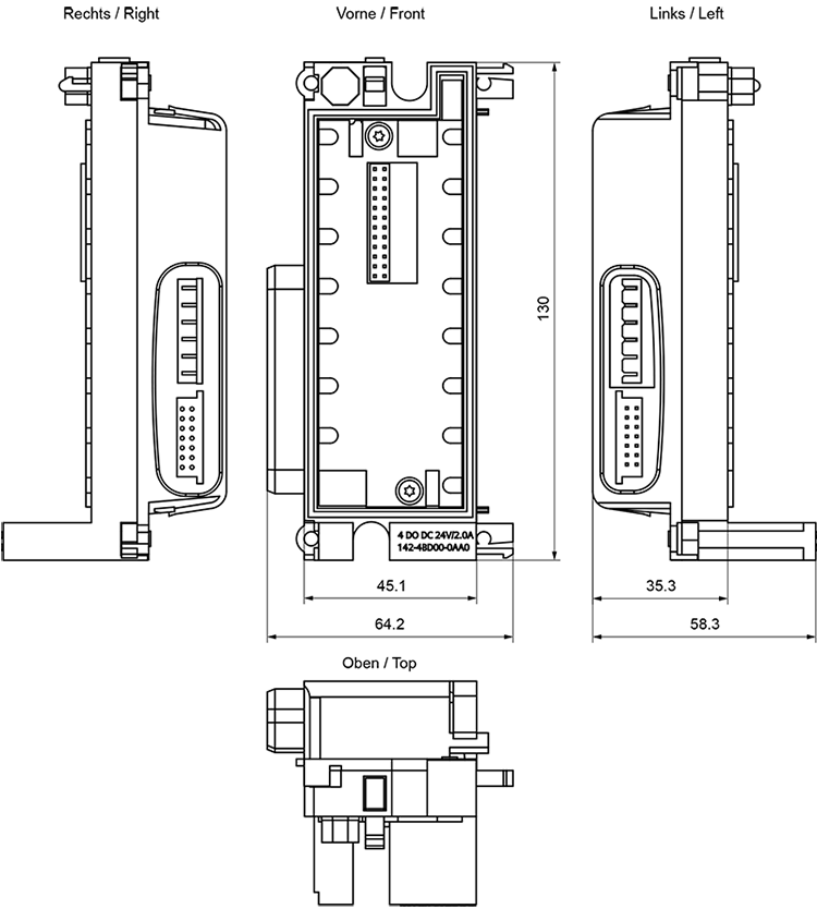 6ES7142-4BD00-0AA0 Drawing