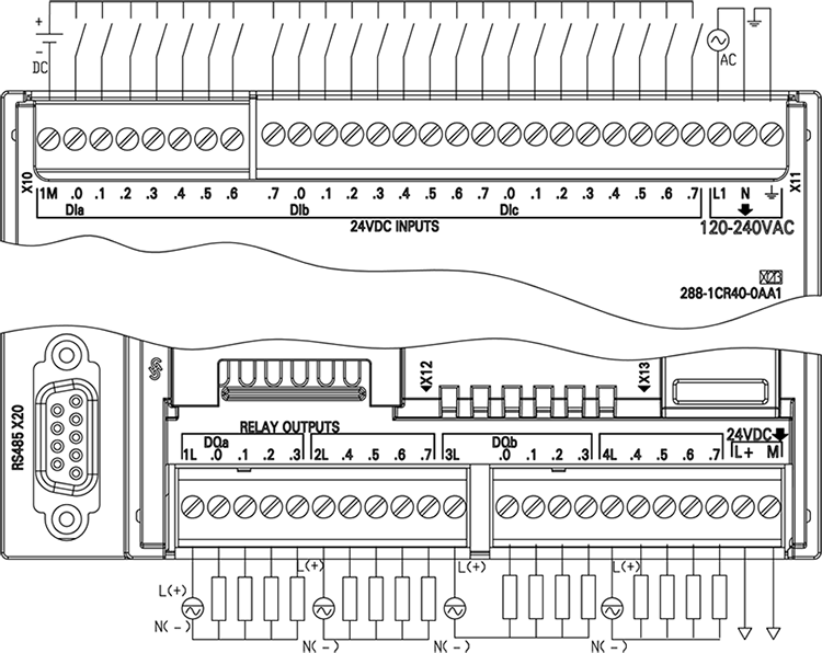 6ES7288-1CR40-0AA1 connecting guide