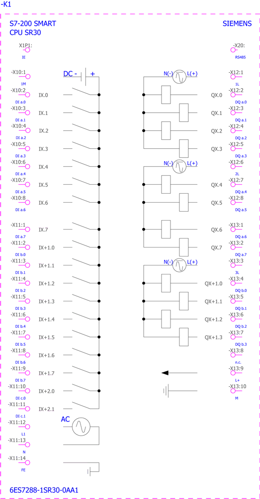 6ES7288-1SR30-0AA1 wiring data info.