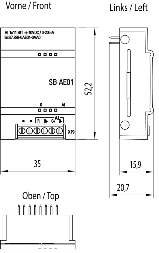 6ES7288-5AE01-0AA0 drawing