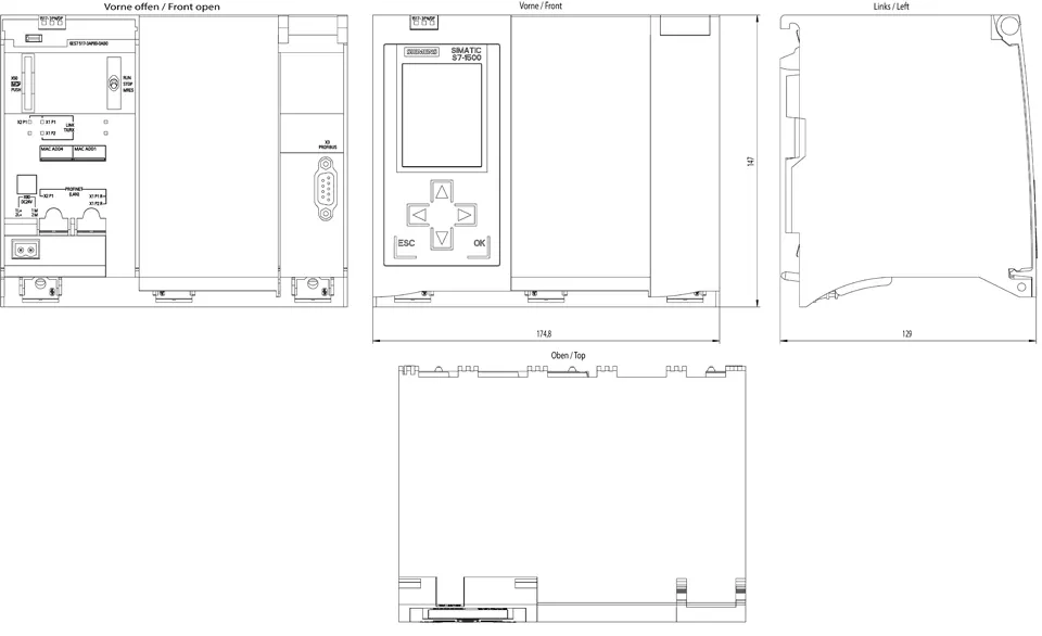 6ES7517-3AP00-0AB0 drawing