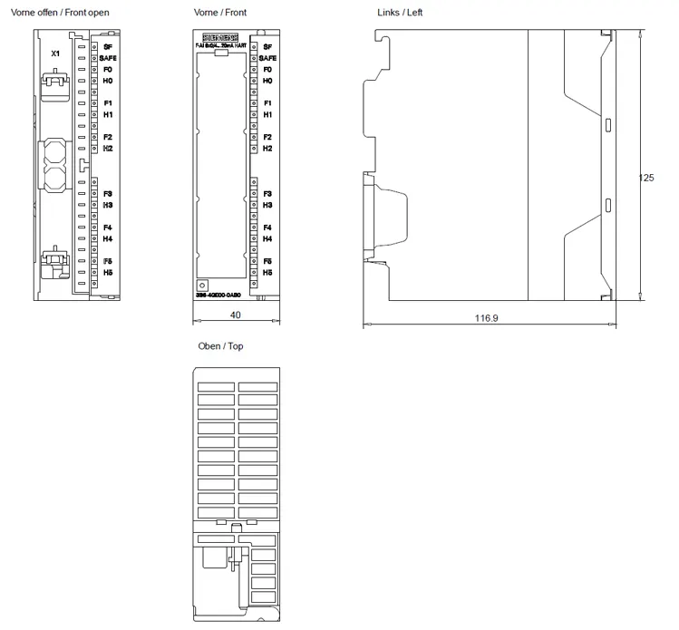siemens 6ES73364GE000AB0 drawing