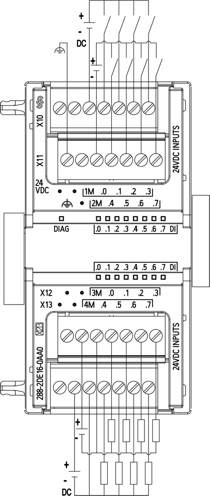 6ES7288-2DE16-0AA0 Interoperability drawing