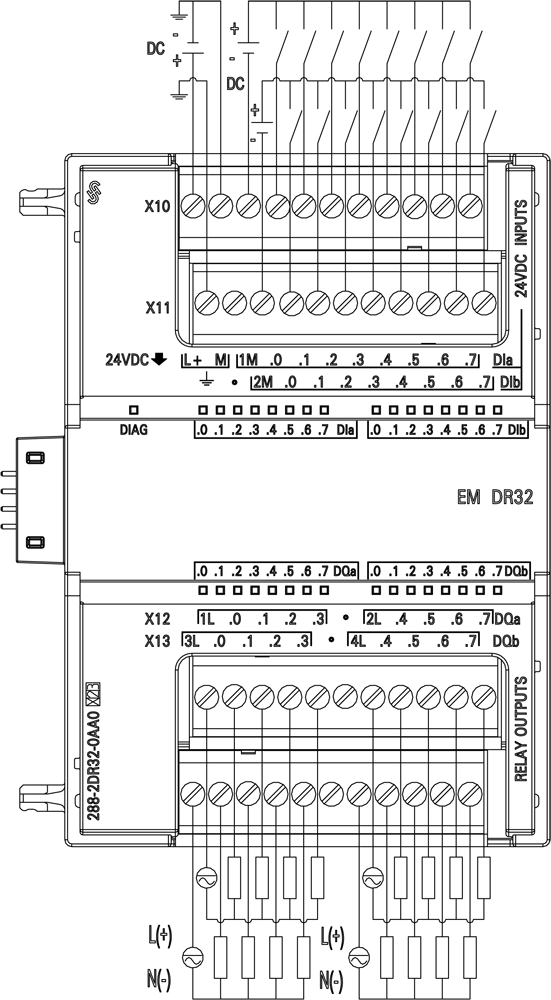 6ES7288-2DR32-0AA0 wiring diagram